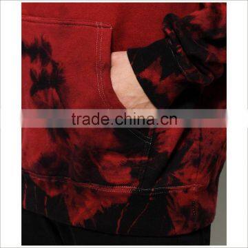 New Fashion Custom Print Design Crystal Red Dye Hoodie Mens With Hoods photo-4