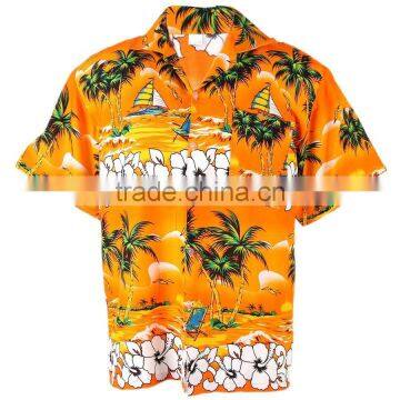 Mens Hawaiian Aloha Shirt Wholesale, Sublimation Printing Casual Shirt photo-3