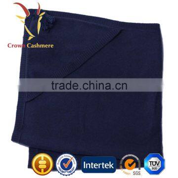 Wholesale Knitted Kid Cashmere Throw Blanket With Fringe photo-4
