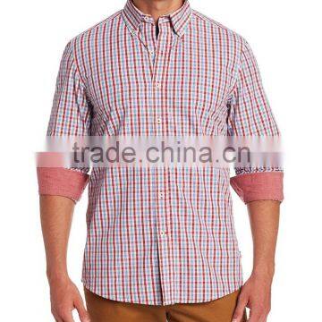 OEM 2016 New style Wholesale Plaid Men's plaid flannel shirt