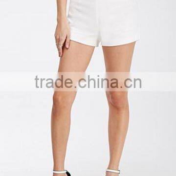Wholesale High Quality Cheap High-waisted Wihte Cotton Short for Women photo-2