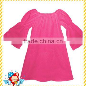 high fashion baby clothes Puffy Ruffled Dress adorable cotton full skirt rose red kid girls cotton dresses clothing suppliers