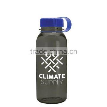 USA Made 18 oz Tritan Sports Bottle With Tethered Lid - BPA-free, dishwasher safe and comes with your logo