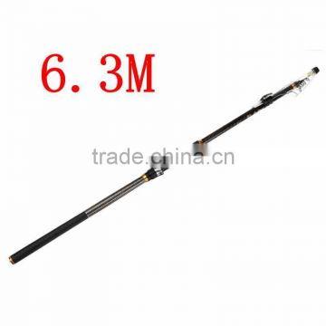 Top Quality 6.3m Carbon Fiber Telescopic Spinning Casting Pole Saltwater Sea Fishing Rod Outdoor Travel Holiday Fishing Tools