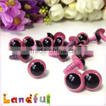12mm Cute Puppet Toys Crochet Baby Doll Pink Plastic Safety Eyes photo-3
