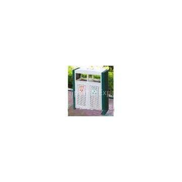Outside galvanized steel metal dust bin for residential zone, theme parks