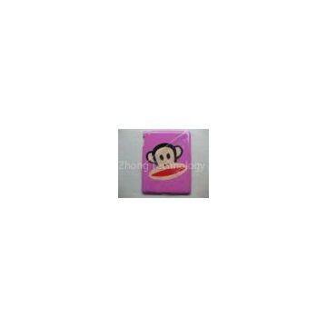 Popular cute cartoon design Monkey pink protective iPad2 hard case covers