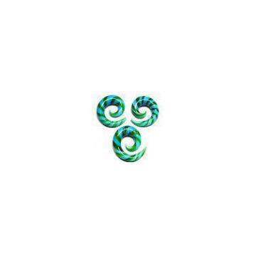 Custom Ear Plug Glass Piercing Jewelry Gauge , Belly Ring Decoration