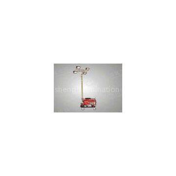 Mobile Telescopic Gasoline Explosion Proof Light Tower , MH 4*500w Light Towers