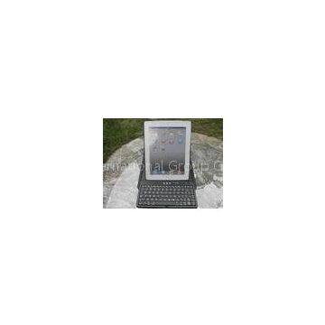 Black Wireless PU  Protective IPad 2 Leather Case with Bluetooth Keyboard display stand