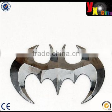 Car 3d Logo Metal Batman Chrome Emblem Badge Sticker Self Adhesive Badge Decal Superhero