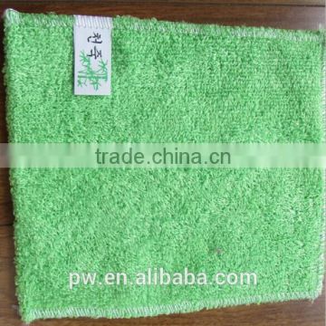 Green color dishcloth and clean cloth 100% bamboo Fiber Washing dish Special weaving method and use four storey structure