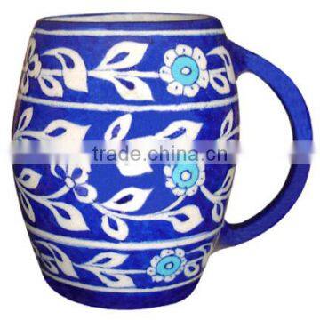 Vintage Beer Mugs Online | Jaipur Blue Pottery Ceramic Cups