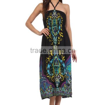 Women's Beachwear Cotton Sexy Spaghetti Dress Summers Exotic Look Tube Dress Online