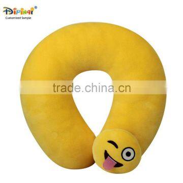 Aipinqi CUEP13 customized u shape emoji neck pillow