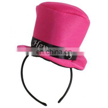 HEN-0061 ladies night hen party pink mini top hat