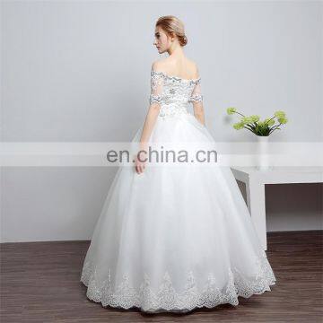 HS1605 Real Picture 2017 New Style Court Train Wedding Dress Bridal Gown photo-2