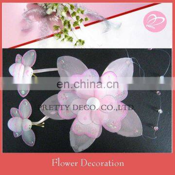 Nylon flower hanging decoration