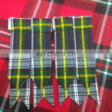 Dress Gordon Tartan Kilt Hose Socks Flashes