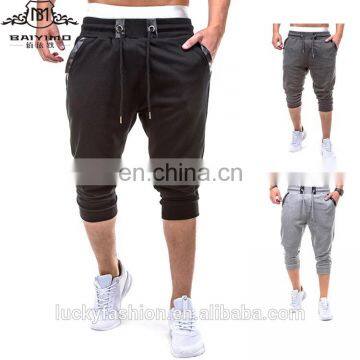 Cheap Wholesale Custom Cotton Pants 3/4 Sweatpants