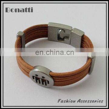 wholesael personalized leather bracelet custom all kinds of bracelet