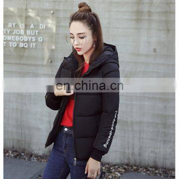 Down Jacket New Cotton Women Korean Version of the Short Paragraph Hooded Wild Lovers Loose Clothes Jacket