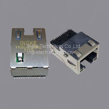 YKGU-2109NL MIC38121-5356X-LF3  10/100/1000 Base-T, AutoMDIX SMT Magnetic RJ45 jacks