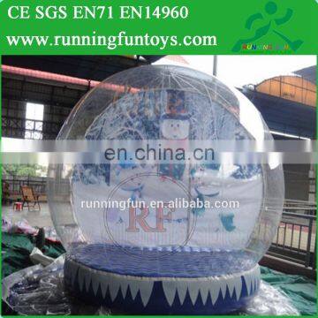 10ft Inflatable Snow Globe, Indoor Photo Snow Globe, Market Snow Igloo For Advertising