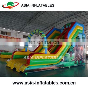 Factory Price Amazing Inflatable Jungle Zip Line /Super inflatable slide