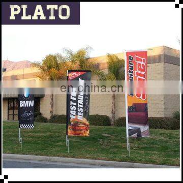 Waterproof Advertising rectangle beach flag,custom made flying banner,UV proof advertsing feather flag