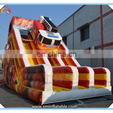 New design inflatable car slide for kids,cartoon car inflatable climbing slide,giant inflatable slide for sale