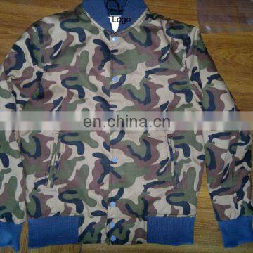 Custom Made Full Camoflage Varsity Jacket