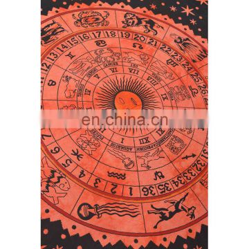 Sun Sign Design Bohemian Hippe Indian Tapestry