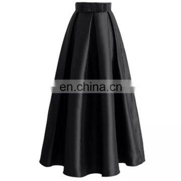 New Arrival Muslim Islamic Beautiful Thick Satin Plain Skirt Young Lady Maxi Long Skirt