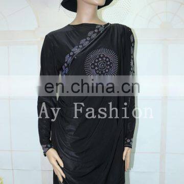 Islamic Clothing 100%polyester Fabric Material Muslim Arab Thobe Thawb Robe Abaya photo-5