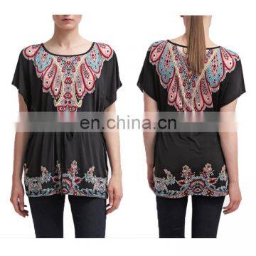 Tie Waist Paisley Multi Color Plus Size Women Ethnic Tunic photo-5