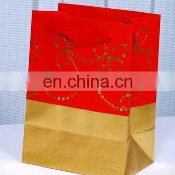 Unique Design Most Art Paper Wholesaler India Custom embroidery wedding gift paper bag & handmade White gift bags wedding