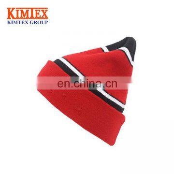 Wholesale Jacquard Acrylic Comfortable custom Slouch knitted Beanie hat