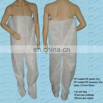 disposable nonwoven PP trousers pants for beauty care