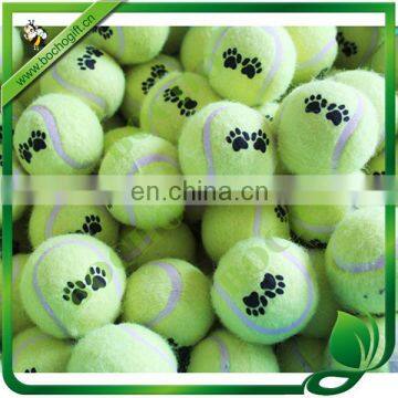 paw printed tennis ball