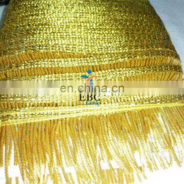 gold fringe, bullion gold fringe, metallic fringe, metal wire fringe