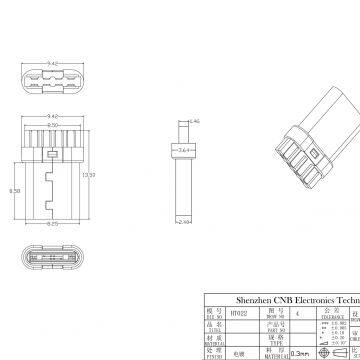 Cheap and High Quality 4 Pins Type C Plug USB Connector Made by Copper Alloy and PBT Used for Data Cable photo-4