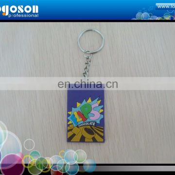 2018 Promotional Custom Plastic PVC Key Ring