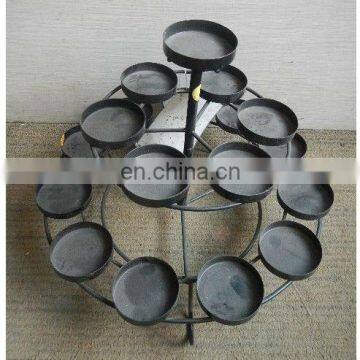 Black metal candlestick decorative/Candle holder for home decoration