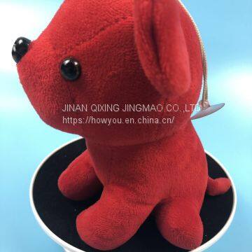 OEM ODM service Super Soft Plush Toy Dog With Suction Cup