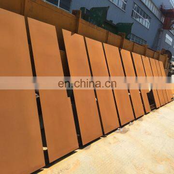 Building Facades Perforated Corten Steel Wall Cladding