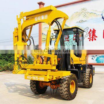 Ground hammer press pile driver machine gasoline Guardrail pile driver factory