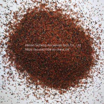 Sandblasting sand red garnet sand 30-60mesh price