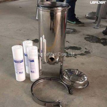 stainless steel liquid single bag filter housing ss 304/316l for water treatment