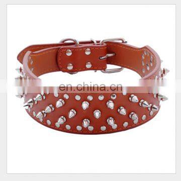 Mushroom Rivet Pet Leather Collar Leather Leash Training Dog Rope Pet Neck Chain Pet Supplies photo-6